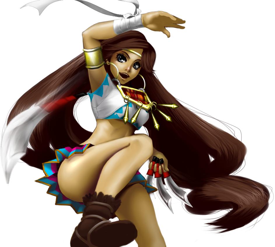 1girl, ass, binding, black_eyes, boots, breasts, brown_hair, jewelry