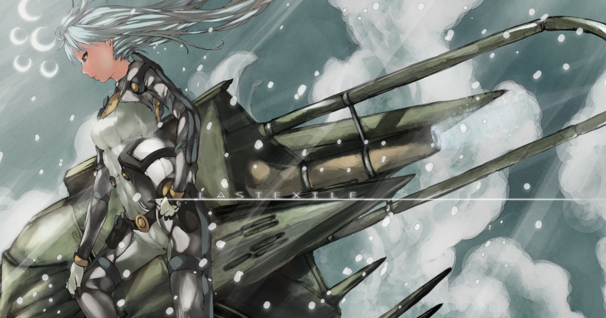 bodysuit, cloud, crescent_moon, dian_(last_exile), helmet, highres, last_exile, last_exile:_ginyoku_no_fam
