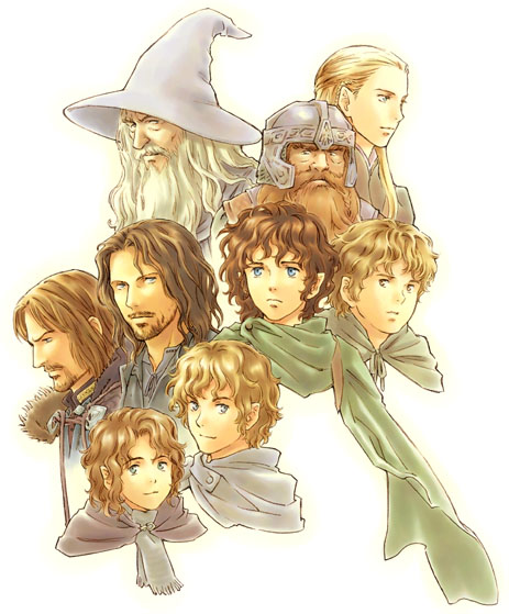 aragorn, artist_request, beard, blonde_hair, blue_eyes, boromir, brooch, bust