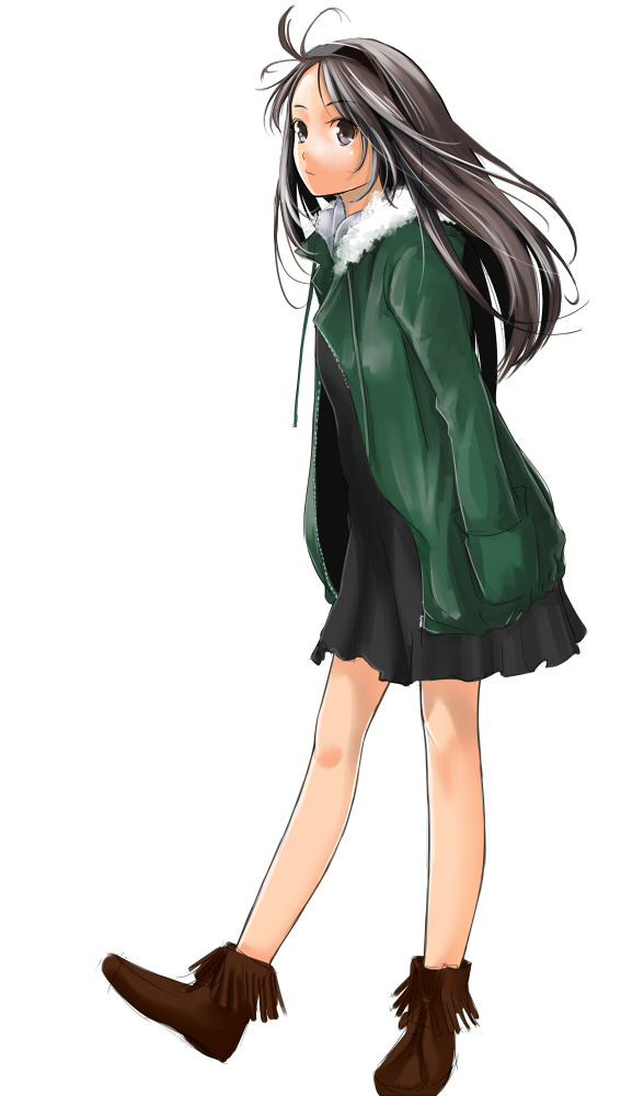 black_eyes, black_hair, hairband, hitori_(htr_t), long_hair, original, simple_background, solo
