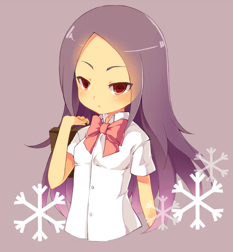inazuma_eleven, inazuma_eleven_(series), long_hair, purple_eyes, purple_hair, saru, school_uniform, touchi_ai