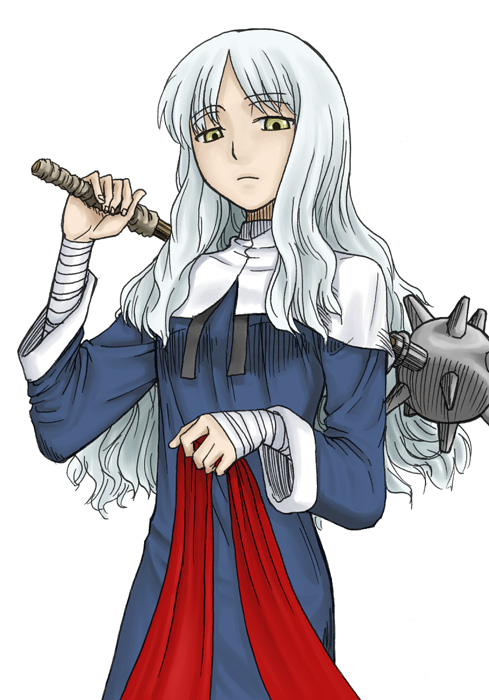 caren_hortensia, caren_ortensia, cloak, dress, fate/hollow_ataraxia, fate_(series), flat_gaze, habit
