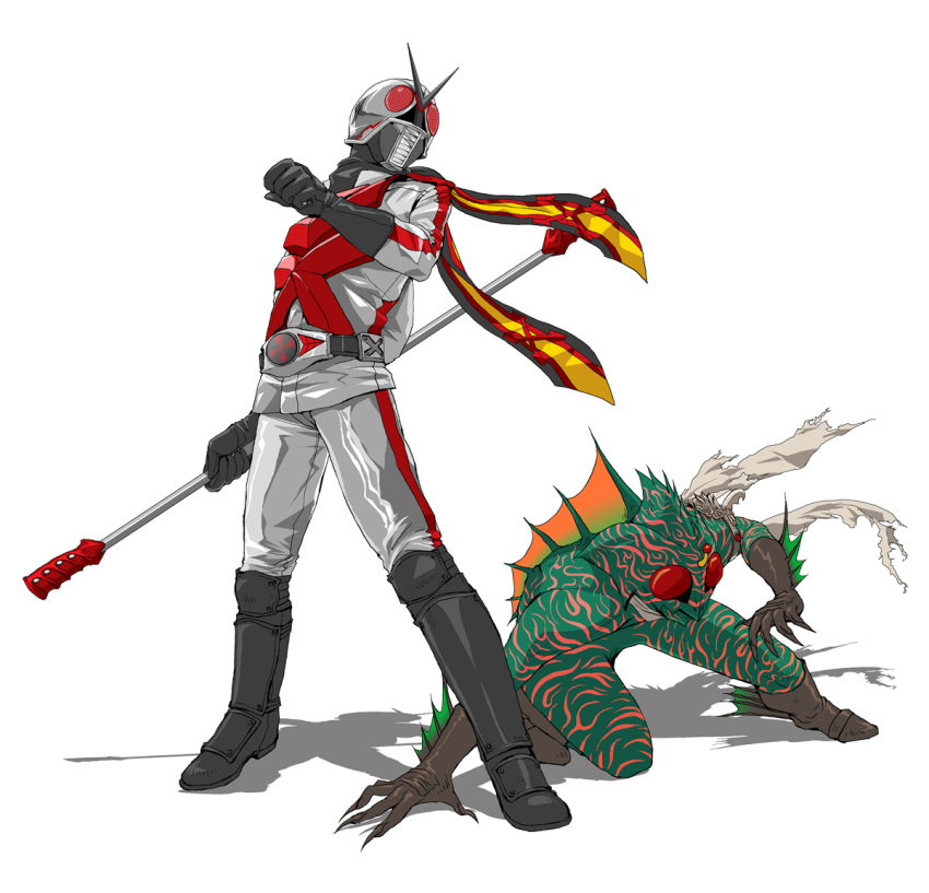 fins, kamen_rider, kamen_rider_amazon, kamen_rider_amazon_(series), kamen_rider_x, kamen_rider_x_(series), monster, ooyama_(o-yama)