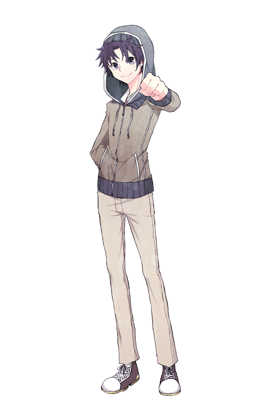 black_hair, casual, gung, highres, hoodie, sogiita_gunha, to_aru_majutsu_no_index
