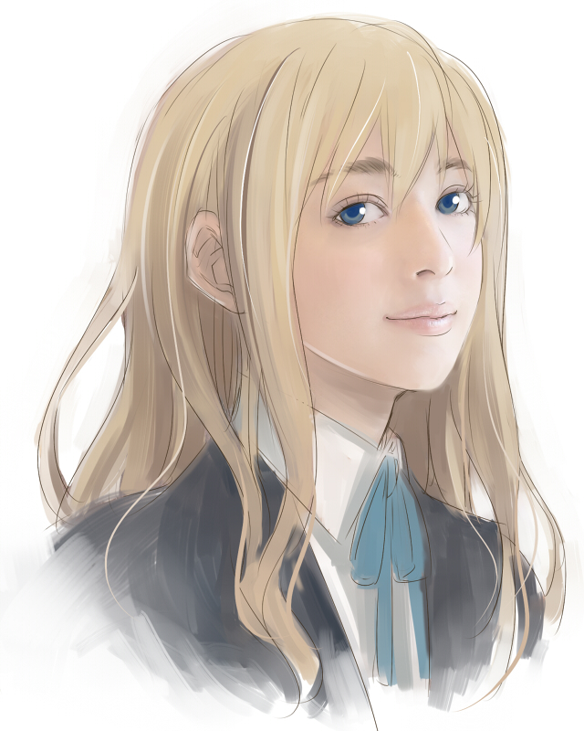 blonde_hair, blue_eyes, k-on!, kotobuki_tsumugi, long_hair, portrait, realistic, shoumaru_(gadget_box)