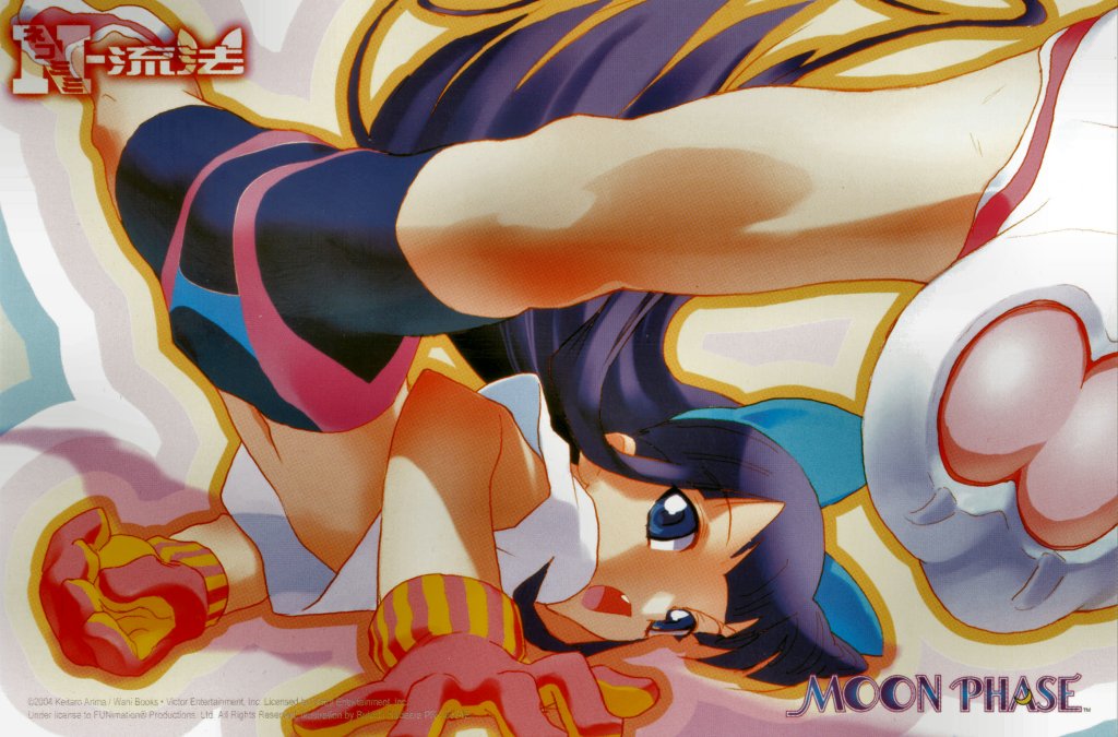 black_hair, blue_eyes, blue_hair, fang, flat_chest, gloves, hazuki, loli