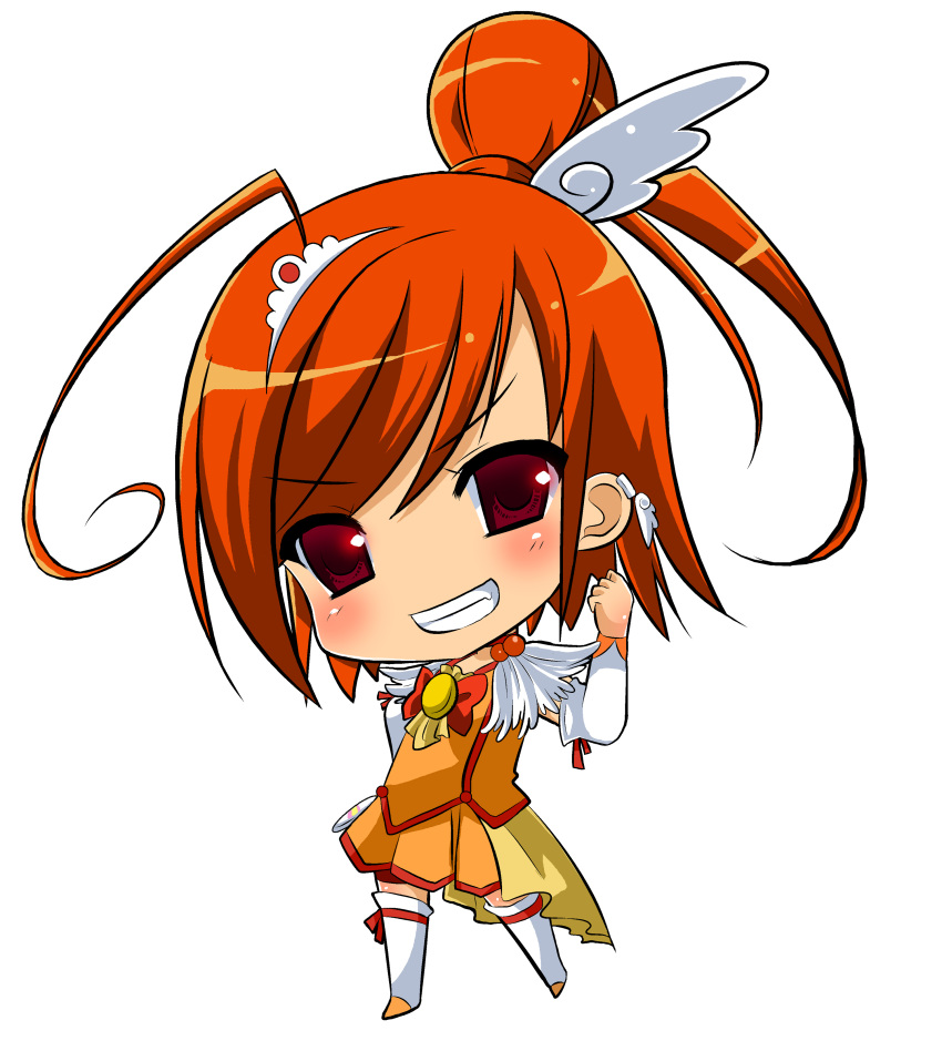 absurdres, cure_sunny, earrings, highres, hino_akane, jewelry, kazuta_(kazutan62), magical_girl