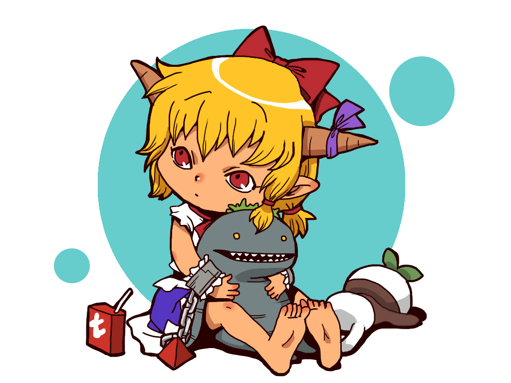 1girl, barefoot, chain, chains, child, cuffs, doll, feet