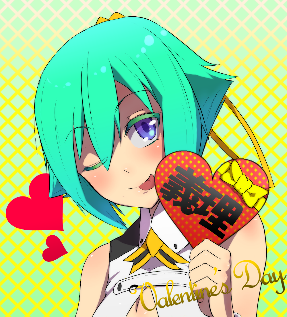 1girl, :p, aquarion_(series), aquarion_evol, artist_request, bare_shoulders, bust, colored_eyelashes