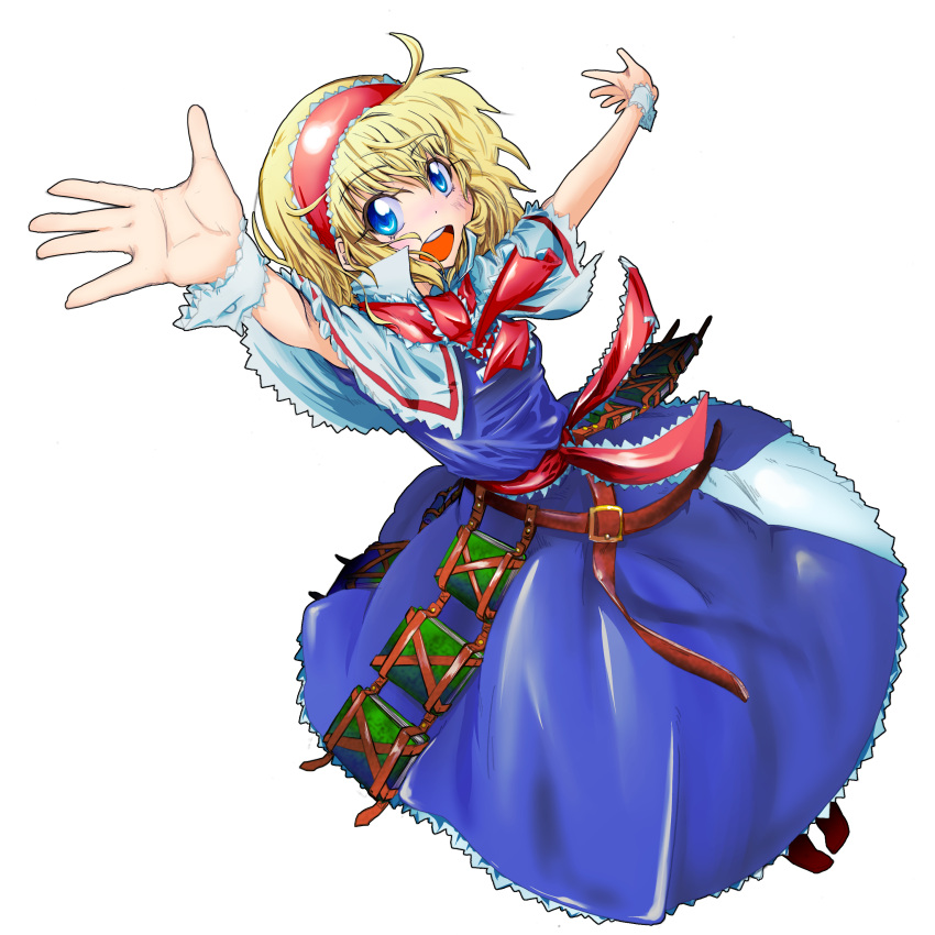 absurdres, alice_margatroid, blonde_hair, blue_eyes, book, hairband, highres, short_hair