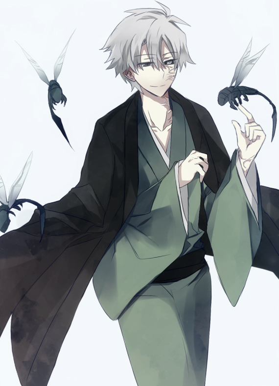 03hagane, crest_worm, fate/zero, fate_(series), haori, heterochromia, insect, japanese_clothes