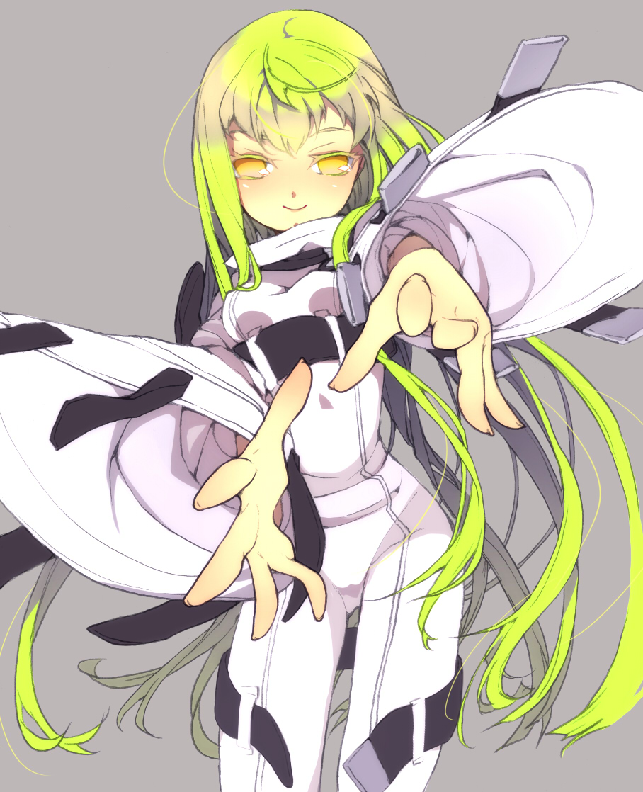 bodysuit, c.c., code_geass, green_hair, high_heels, long_hair, r0c, shoes