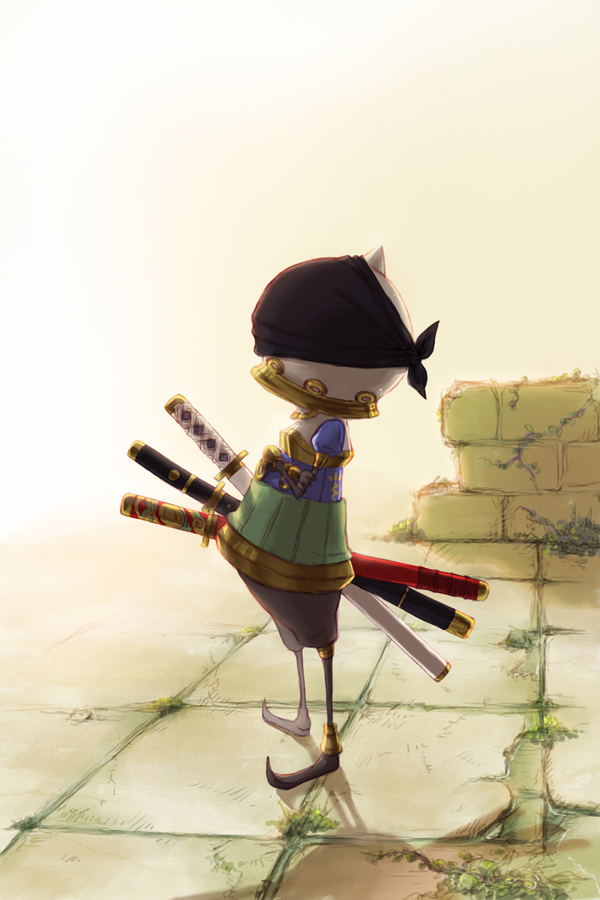 bandana, bandanna, cosplay, crossed_arms, final_fantasy, final_fantasy_xi, haramaki, nekomasu