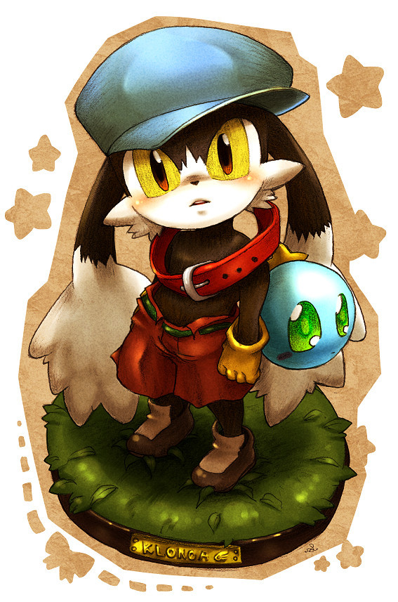 buckle, character_name, hat, huepow, kaze_no_klonoa, klonoa, looking_at_viewer, makino_sora
