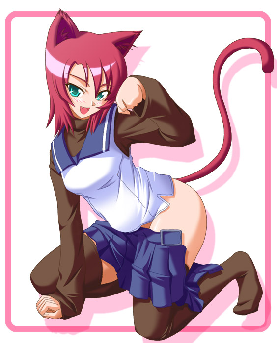 blue_eyes, blush, fang, green_eyes, juliet, mai-hime, mai-otome, my-hime