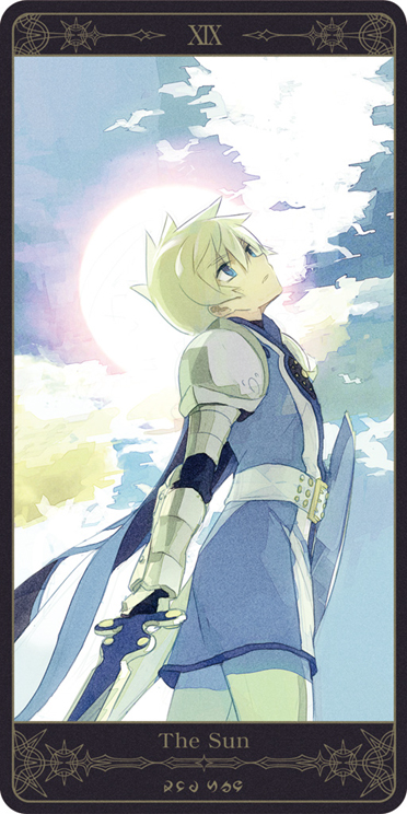 armor, blonde_hair, blue_eyes, cape, cloud, expressionless, flynn_scifo, gloves