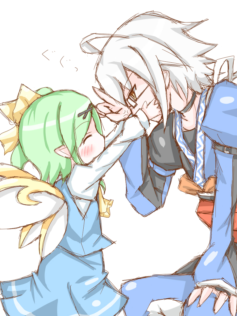 1girl, ^_^, ahoge, anger_vein, ascot, blush, child, choker