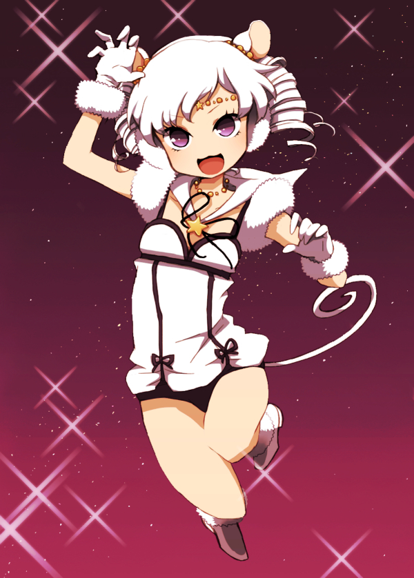 animal_ears, bad_id, bare_legs, bishoujo_senshi_sailor_moon, buruma, drill_hair, earmuffs, gloves
