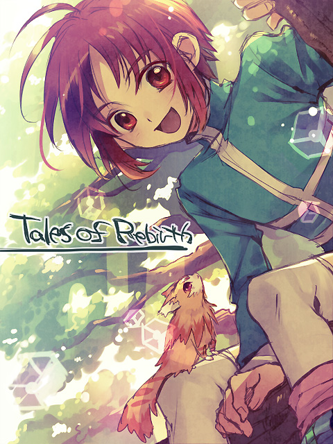 creature, happy, male, mao_(tor), maro_(nikeneko523), pants, red_eyes, red_hair