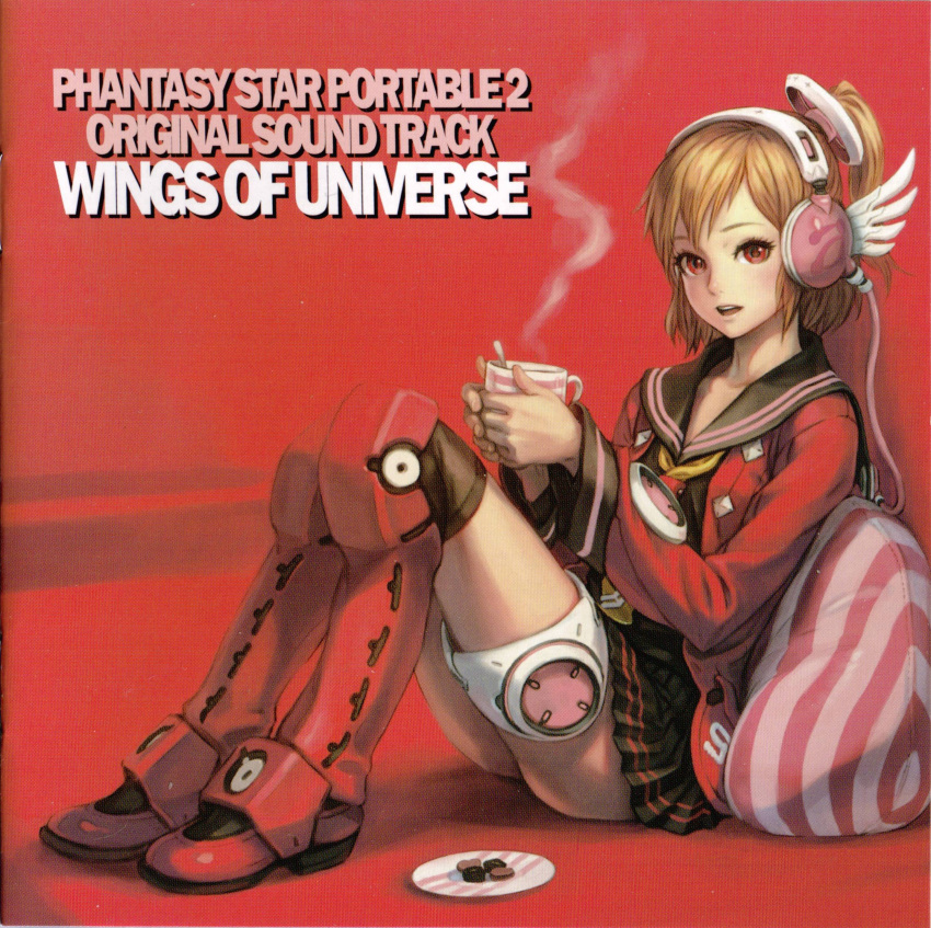 absurdres, album_cover, armor, artist_request, blonde_hair, cover, cup, emilia_percival