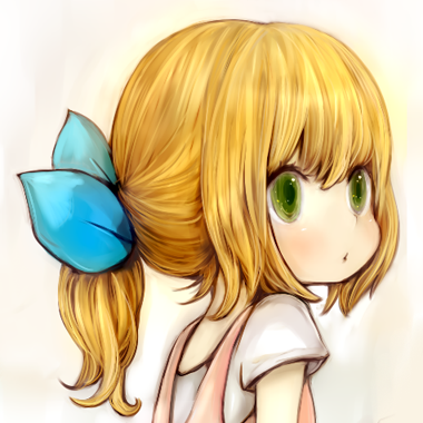 1girl, blonde_hair, blush, bust, child, close-up, green_eyes, hair_ribbon
