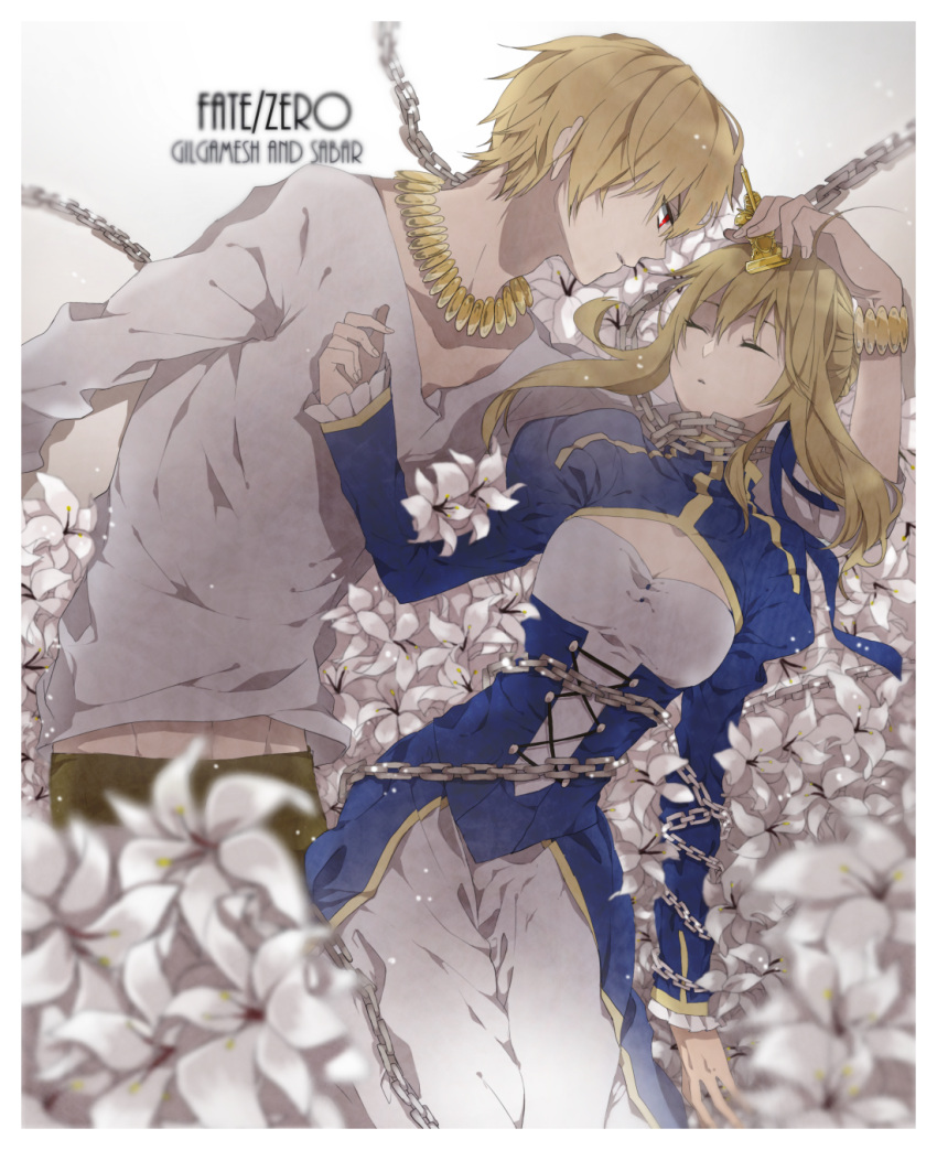 1girl, bad_id, blonde_hair, bracelet, casual, chain, chains, character_name