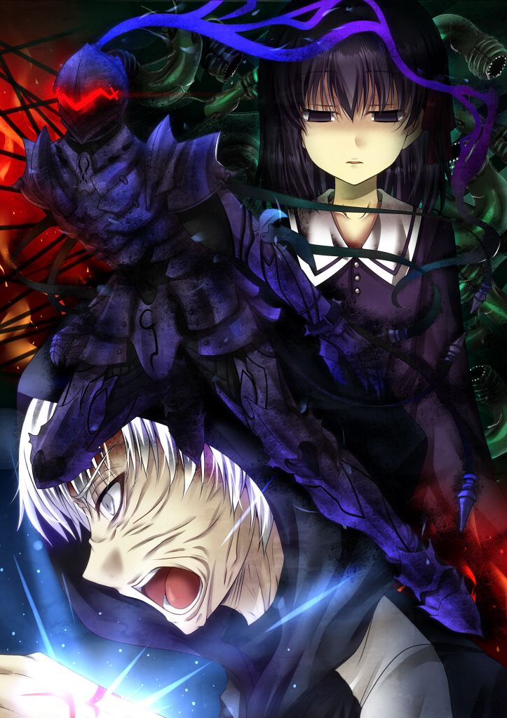 2boys, armor, berserker_(fate/zero), bersrker_(fate/zero), child, command_spell, crest_worm, dress