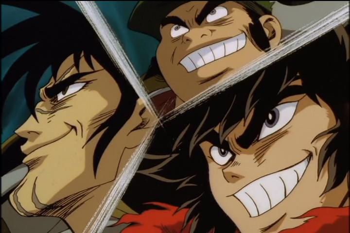 benkei_kuruma, getter_robo, getter_robo_armageddon, jin_hayato, nagare_ryoma, rapeface, screencap, you_gonna_get_raped