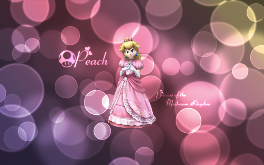 3d, blonde_hair, dress, gloves, nintendo, princess_peach, super_mario_bros