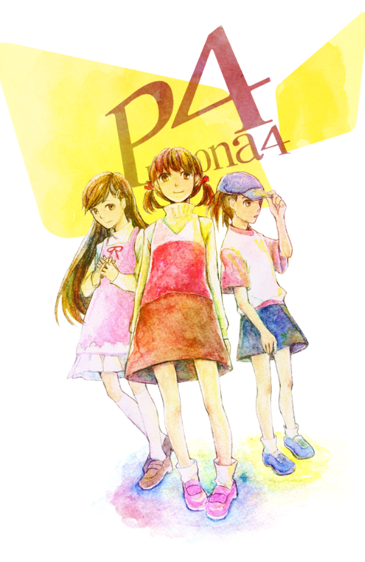 ataxxx22, baseball_cap, brown_eyes, brown_hair, cap, doujima_nanako, dress, emotionless