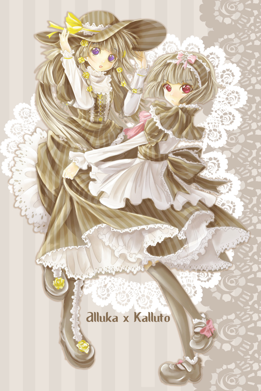 1girl, alluka_zoldyck, androgynous, ascot, black_dress, black_hair, character_name, dollyly21
