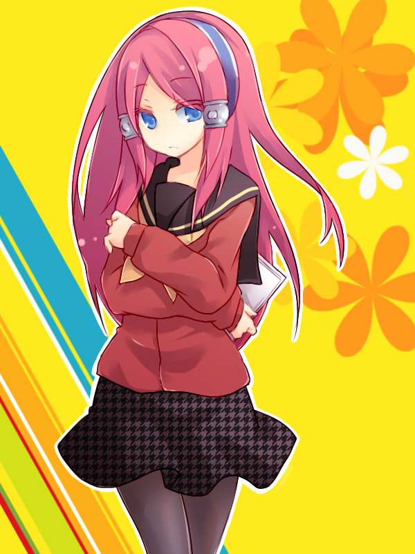amagi_yukiko, amagi_yukiko_(cosplay), bad_id, blazblue, blue_eyes, cosplay, hinokii, houndstooth