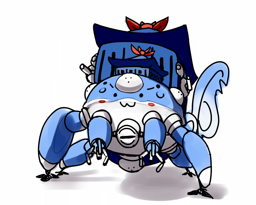 >:3, ghost_in_the_shell, kamishirasawa_keine, mecha, sukusuku_hakutaku, tachikoma, tengoku, touhou