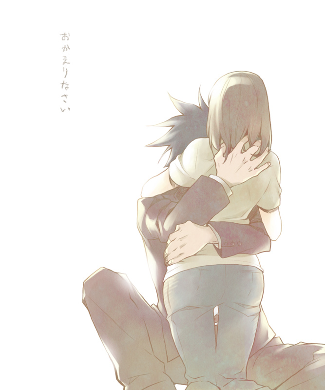 couple, formal, hands, hug, male, sakuma_rinko, suit, translated
