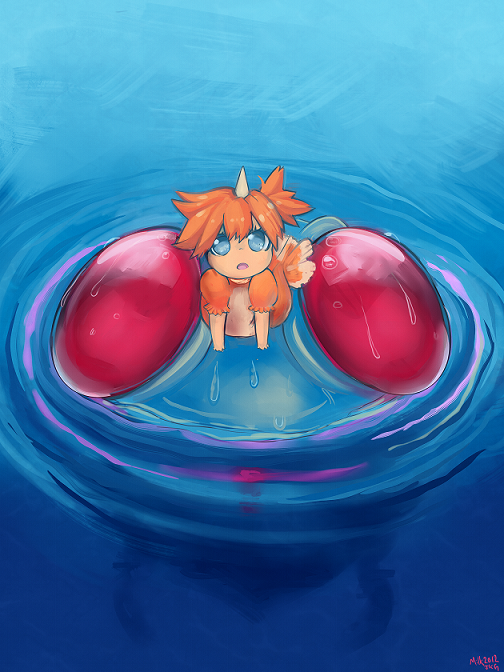 2012, artist_name, blue_eyes, child, cosplay, dated, gake_no_ue_no_ponyo, goldeen