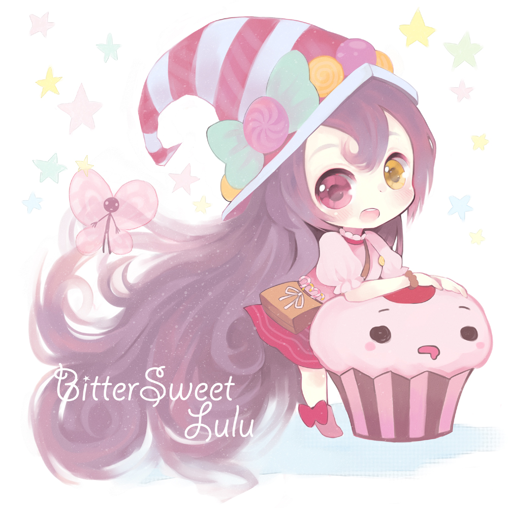 cupcake, dress, fairy, hat, heterochromia, konatsu_miyu, league_of_legends, long_hair