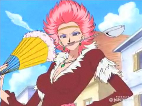 carmen, earrings, lipstick, necklace, one_piece, pink_hair