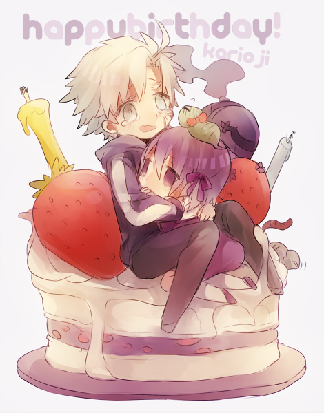 1girl, arisuda, cake, candle, chibi, child, crest_worm, fate/zero