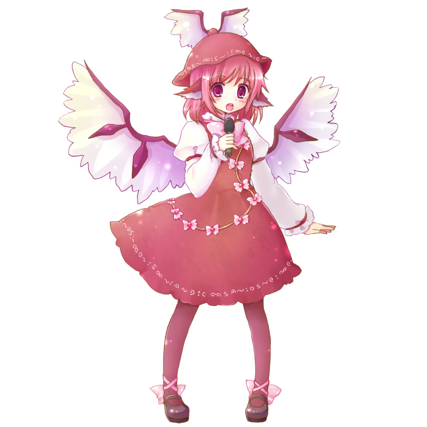 bow, dress, hair_bow, hat, highres, holding, kanene_nono, long_sleeves