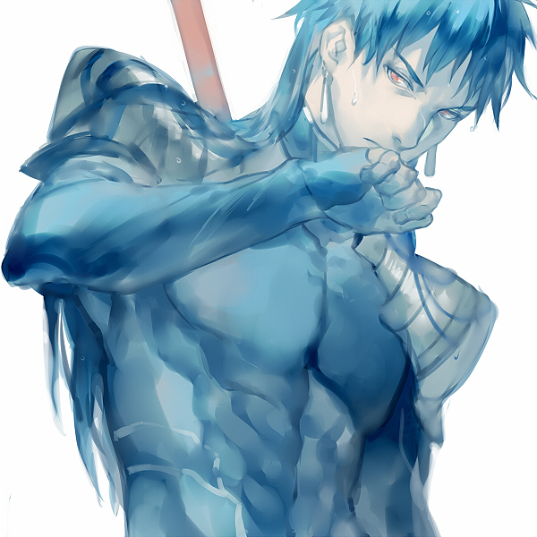 blue, blue_hair, earrings, fate/stay_night, fate_(series), jewelry, lancer, long_hair
