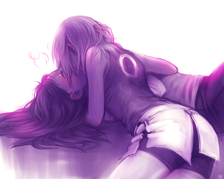 black_hair, closed_eyes, eyes_closed, haruno_sakura, hyuuga_hinata, kiss, long_hair, monochrome, multiple_girls, mutual_yuri, naruto, naruto_shippuuden, samurai-pet, slj, yuri
