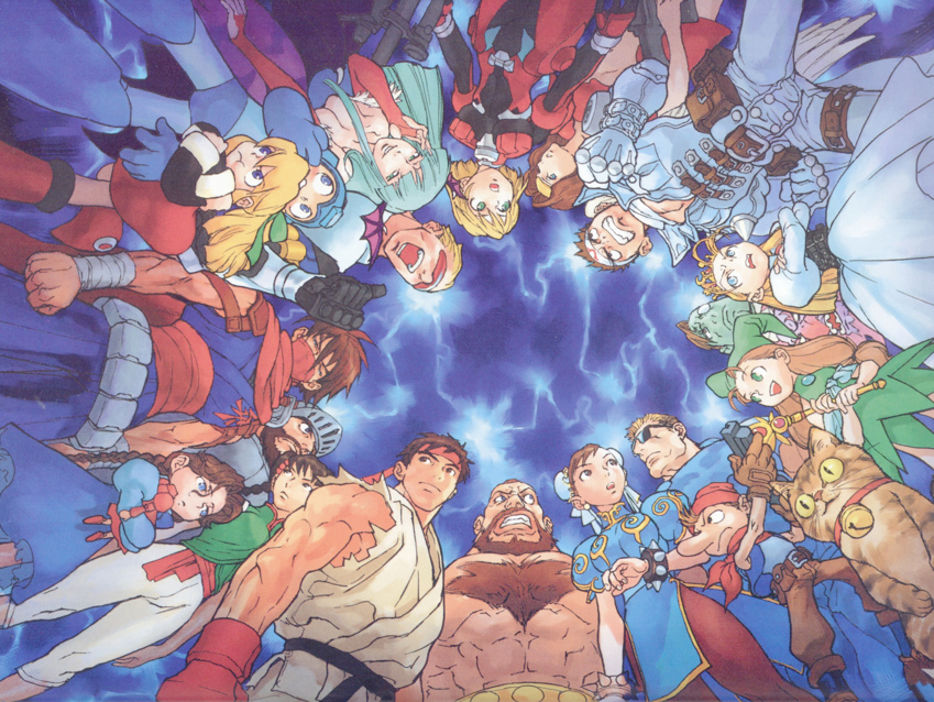 abs, adventure_quiz:_capcom_world, angry, aqua_hair, armor, beard, bell, bell_collar