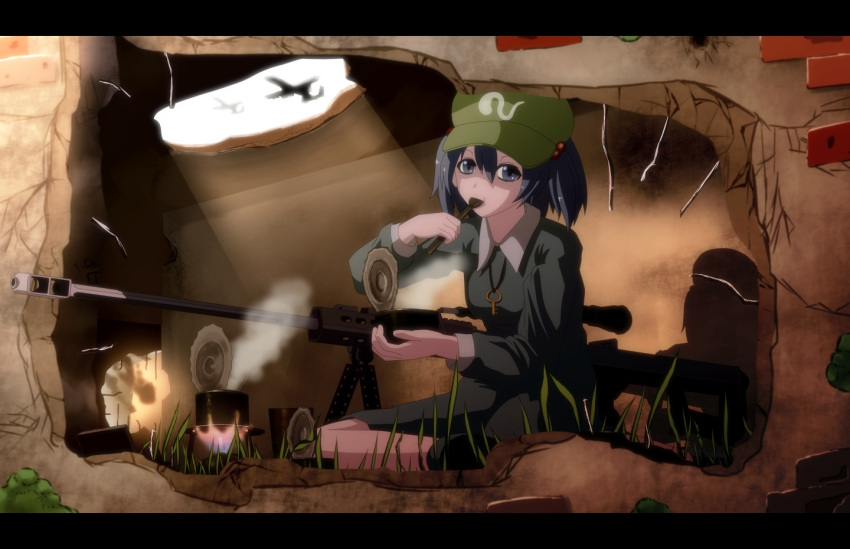 a-10, anti-materiel_rifle, barrett, barrett_m82, can, cooking, eating, fire