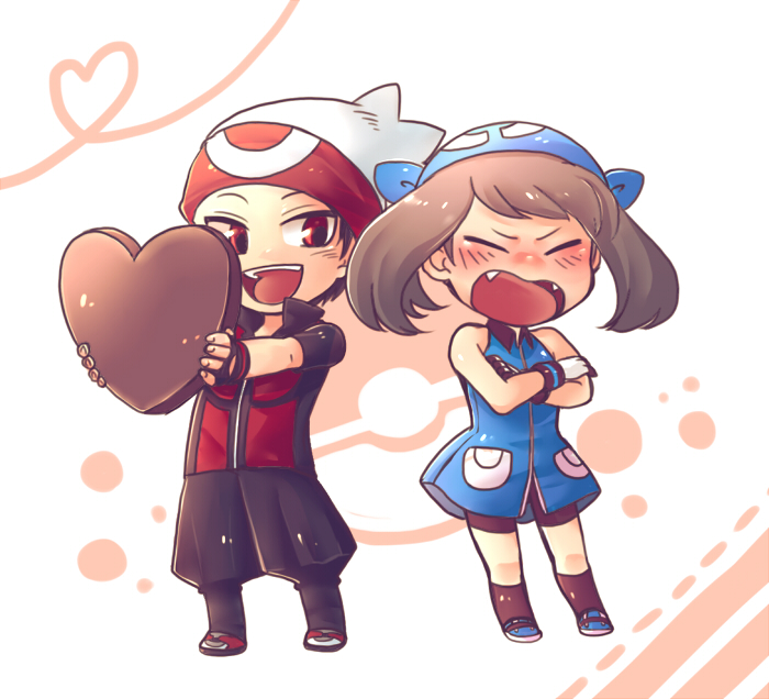 1girl, :d, bandana, bandanna, bike_shorts, black_hair, blush, chocolate