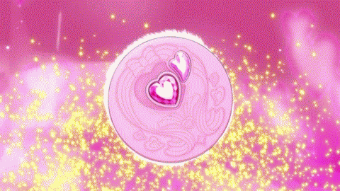 animated_gif, blonde_hair, blue_eyes, candy_(smile_precure!), creature, cure_candy, cure_happy_pose, heart