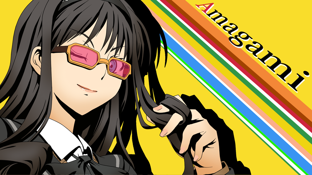 adjusting_hair, amagami, bespectacled, blazer, blue_eyes, glasses, lips, long_hair