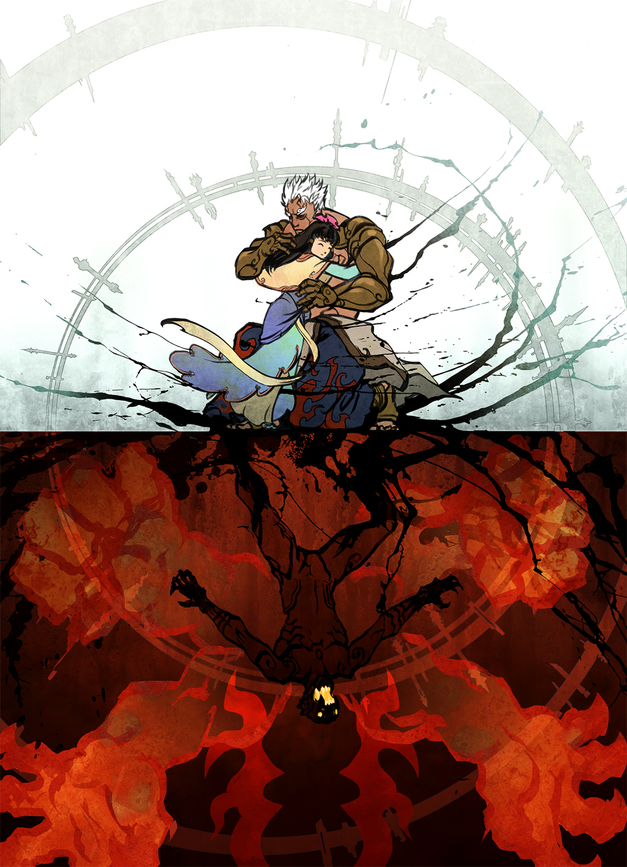 age_difference, alternate_form, asura, asura's_wrath, asura's_wrath, asura_(asura's_wrath), berserker_asura, capcom