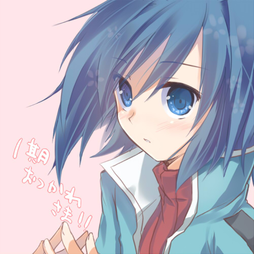 blue_eyes, blue_hair, cardfight!!_vanguard, fingers_together, jyon104, lowres, male, sendou_aichi