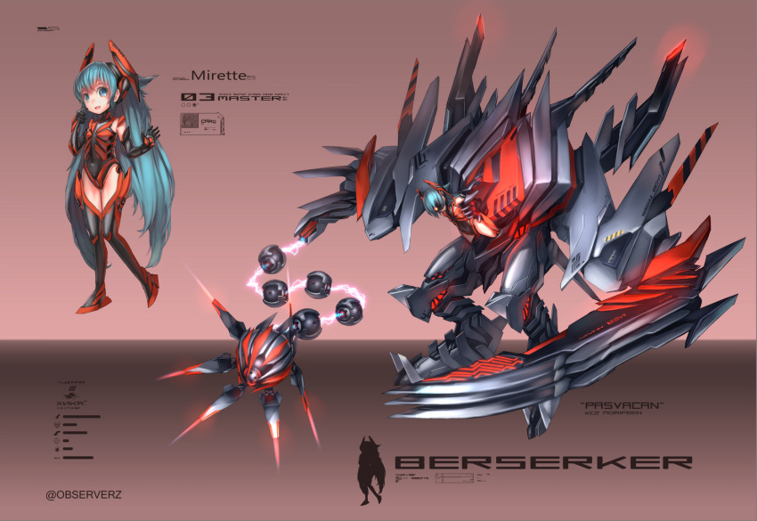 babycat, mecha_musume, observerz, original, solo, twintails