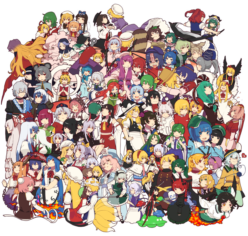 :p, absurdres, aki_minoriko, aki_shizuha, alice_margatroid, anchor, animal_ears, antennae